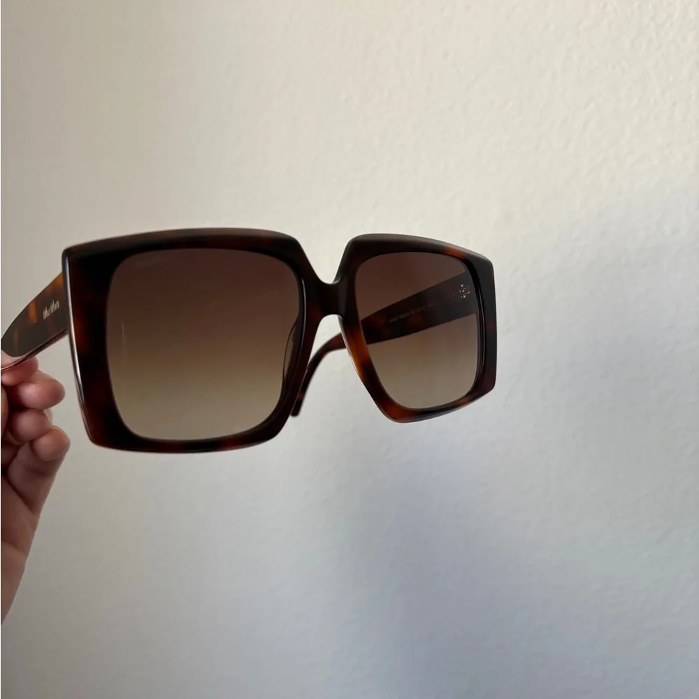 Max Mara logo 6 MM0024 tortoise sunglasses, brand new